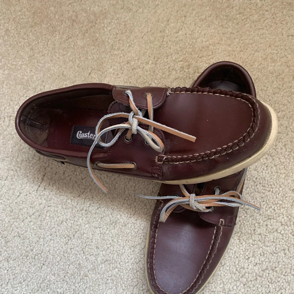 Vintage Coaster’s Leather Deck Boat Shoes Loafers - Picture 6 of 10